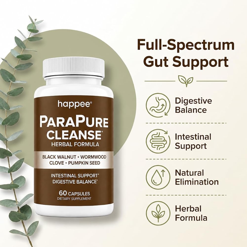 Happee Parasite Cleanse Herbal Supplement - 60 Capsules - image 2