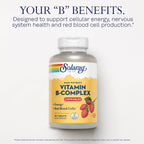 SOLARAY Vitamin B-Complex Chewables Strawberry for Energy - 50 Tablets - image 3