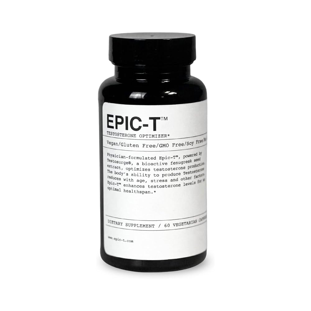 EPIC-T Testosterone Support for Men with Testosurge - 60 Capsules