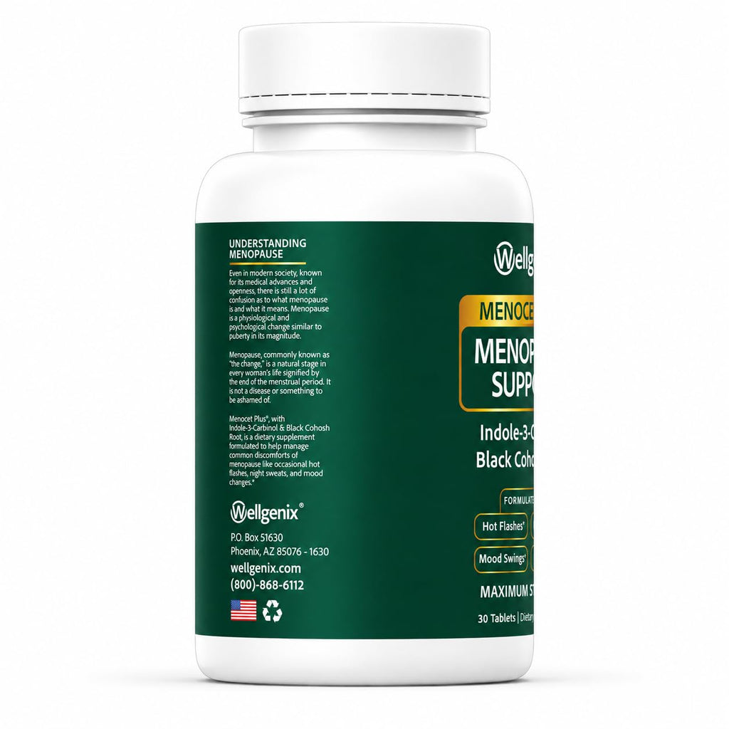 Wellgenix Menocet Plus - Menopause Supplement Designed to Address All