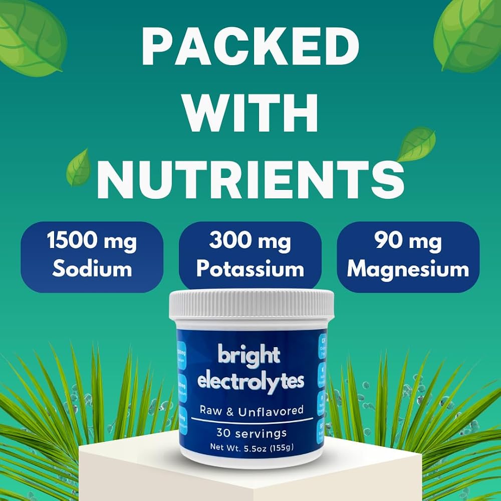 Bright Hydration Electrolyte Powder - Raw & Natural - No Added Flavors