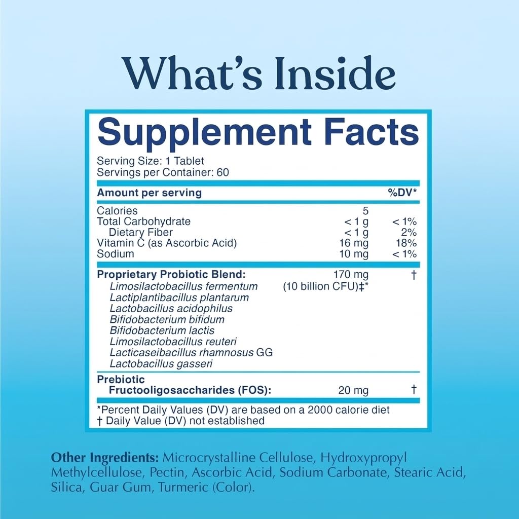 LOVEBUG Here's The Skinny Probiotics 10 Billion CFU - 60 Tablets - image 6
