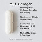 Sports Research Multi Collagen Peptides with Hyaluronic Acid - 90 Capsules - image 2
