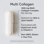 Sports Research Multi Collagen Peptides with Hyaluronic Acid - 90 Capsules - image 2