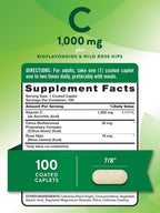 Nature's Truth Vitamin C 1000 mg Plus Bioflavonoids & Rose Hips - 300 Caplets - image 2