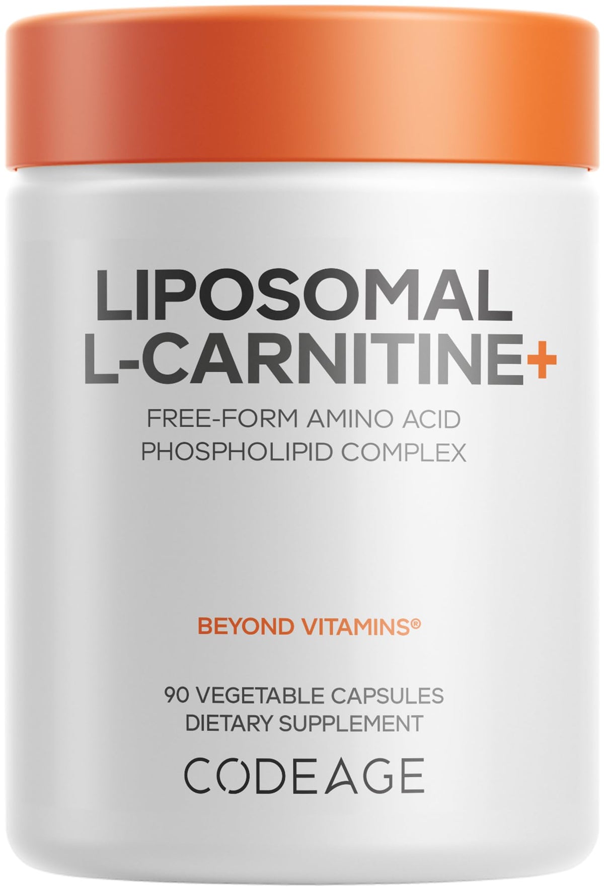 Codeage Liposomal L-Carnitine+ 500mg - 90 Capsules