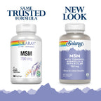 Solaray MSM 750 mg Joint Support - 180 Capsules - image 2