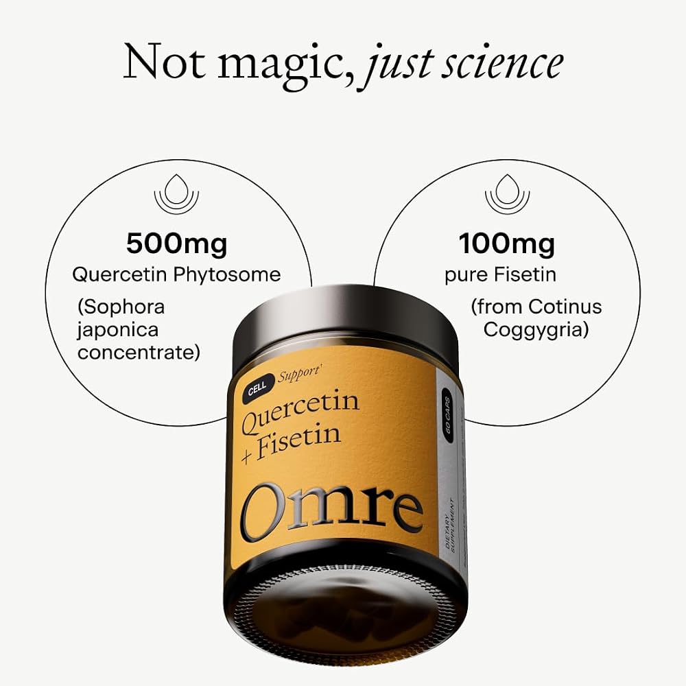 OMRE Quercetin and Fisetin Supplement for Aging Support - 60 Capsules - image 4