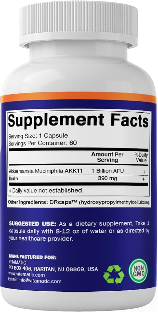 Vitamatic Akkermansia Muciniphila Gut Health - 60 Capsules - image 8