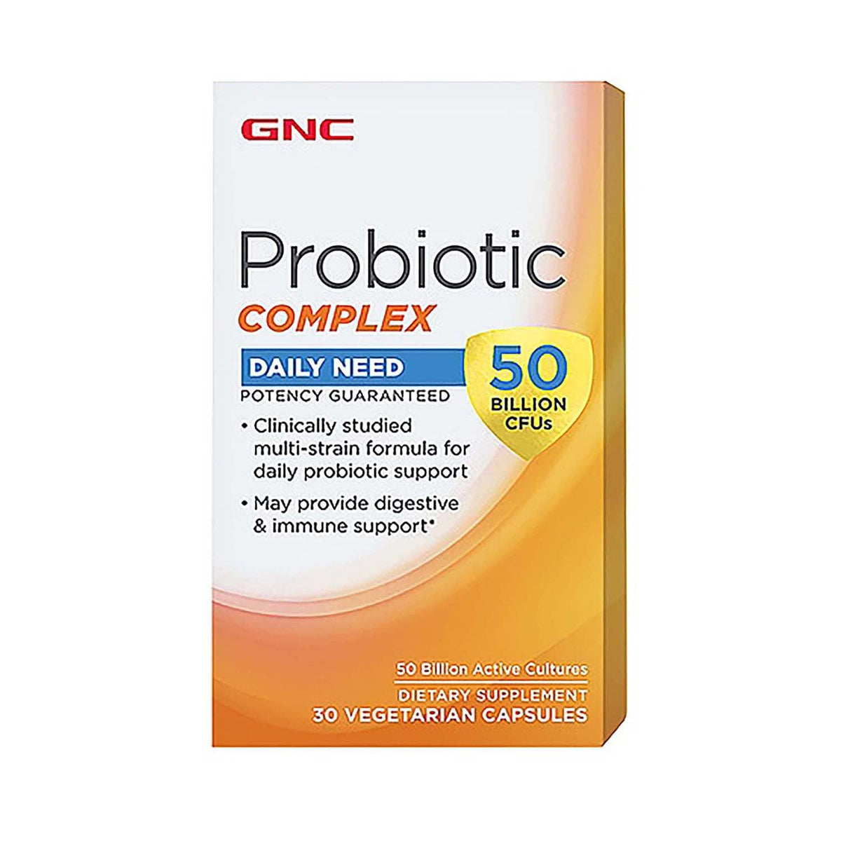 GNC Probiotic Complex 50 Billion CFUs 30 Vegetarian caps