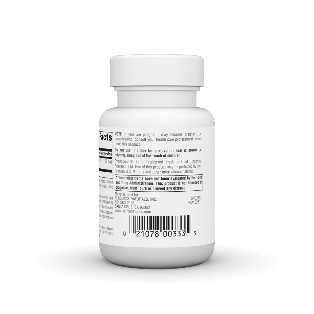 Source Naturals Pycnogenol 100 mg - 60 Tablets - image 4