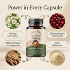 Peak + Valley Natural Sleep Aid for Adults - 60 Capsules - image 2