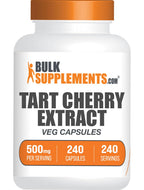 BulkSupplements Tart Cherry Extract 500mg - 240 Vegetarian Capsules