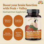 Peak + Valley Nootropic Brain Support Supplement for Memory & Focus - image 5