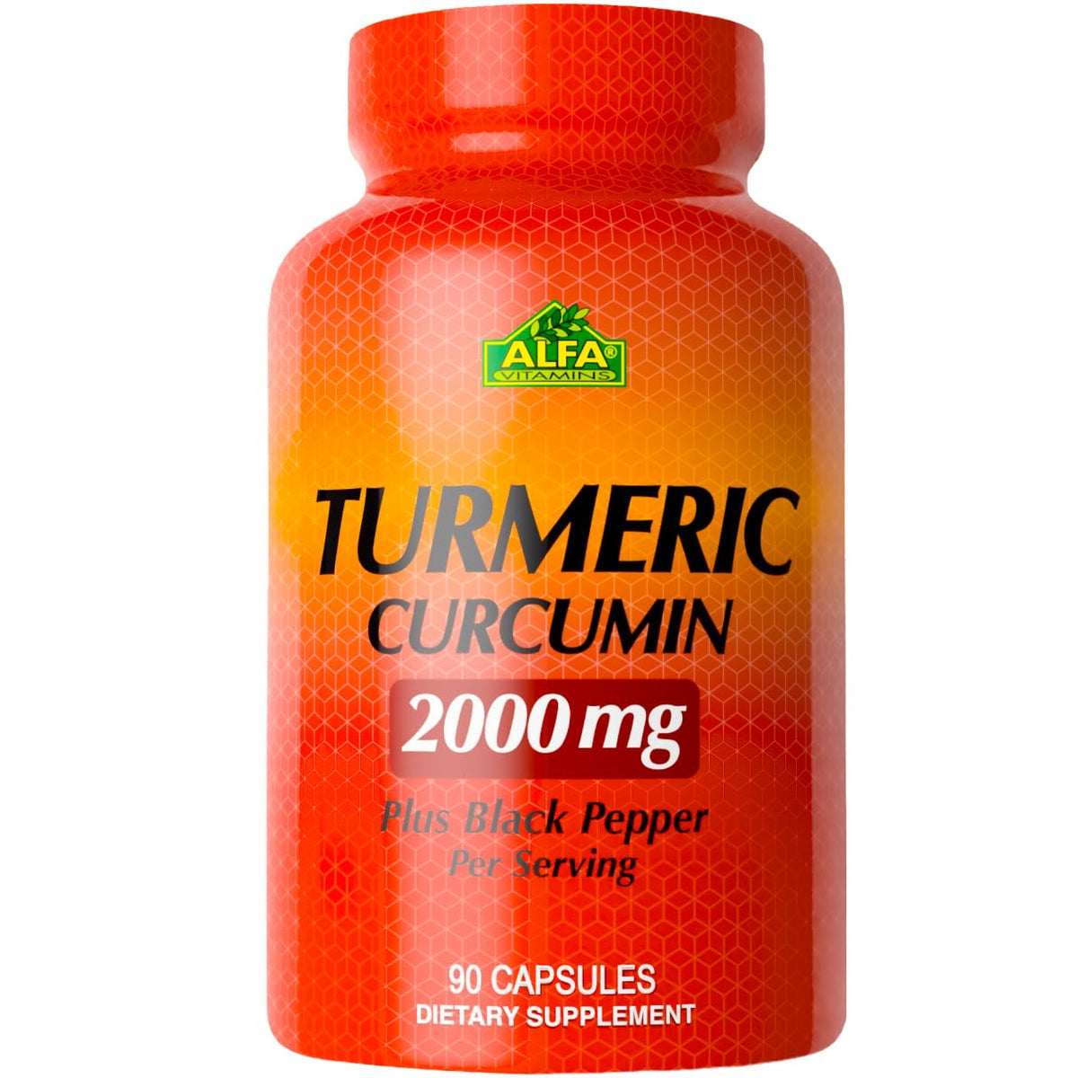 ALFA VITAMINS Curcumin Turmeric with Black Pepper Joint Support - 90 Capsules