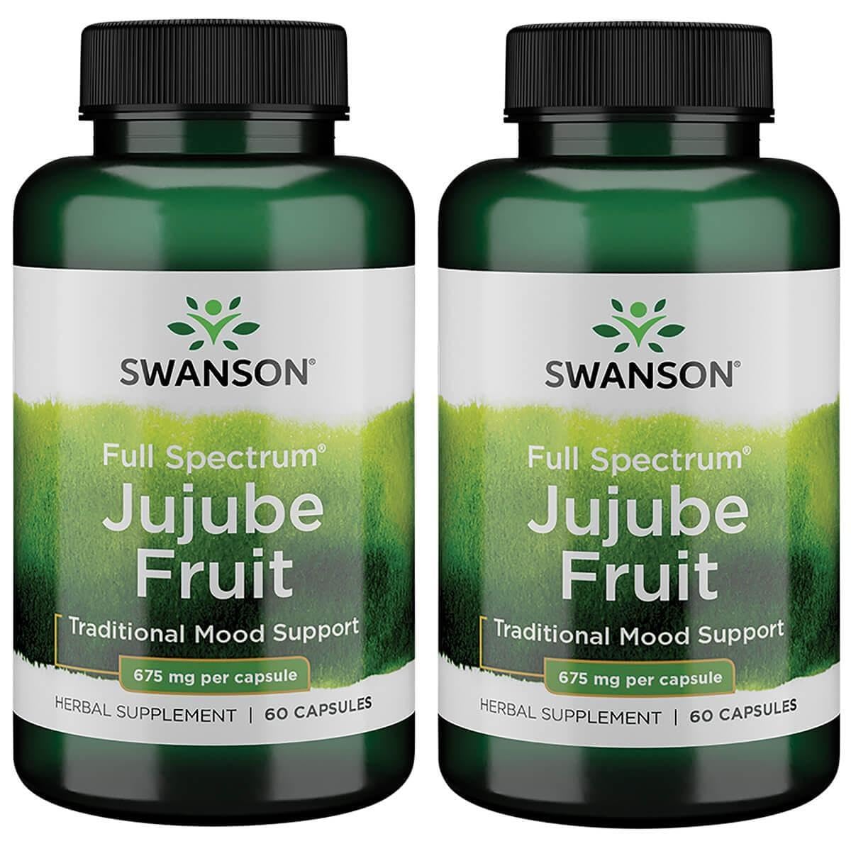 Swanson Jujube Fruit Herbal Supplement 675 mg - 120 Capsules