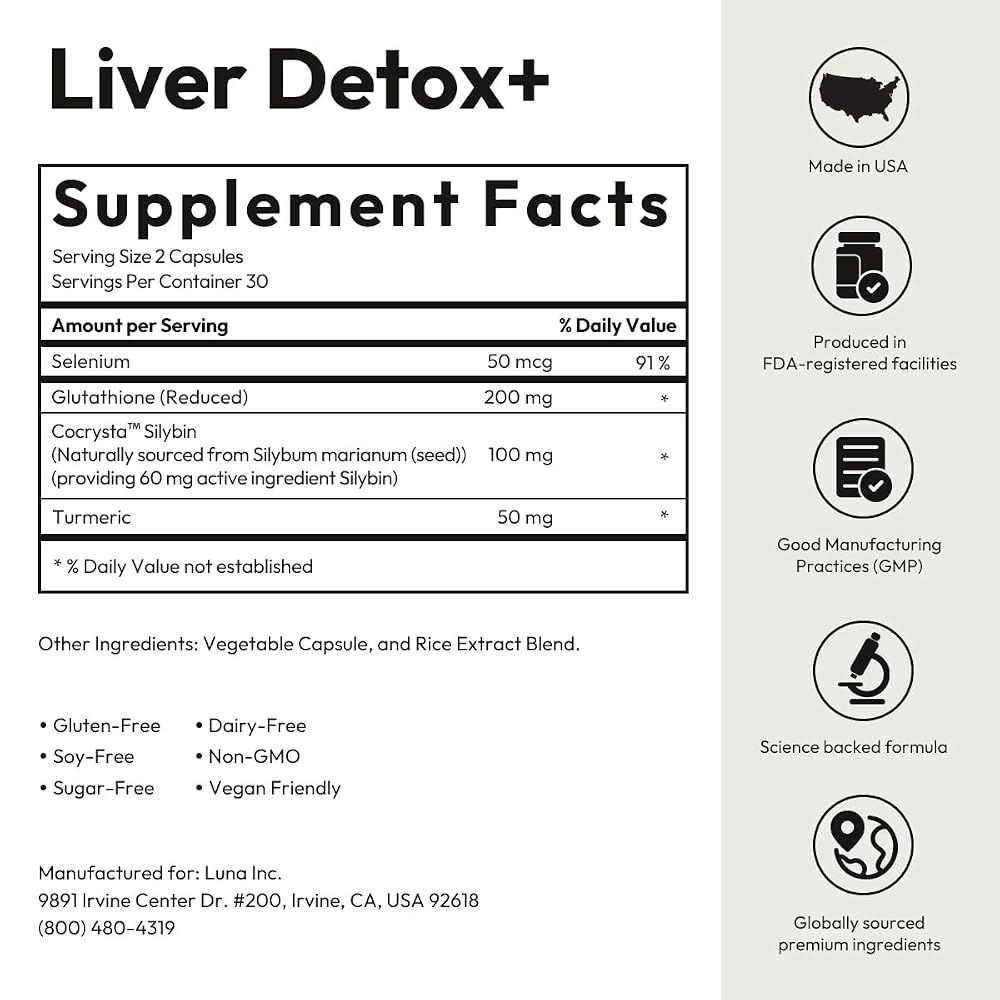 BIGVITA CoCrystal Liver Detox+ with Silybin - 60 Capsules - image 6