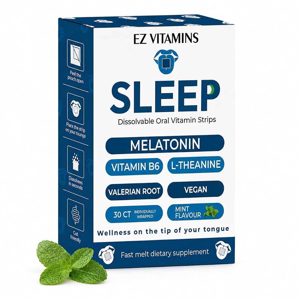EZ VITAMINS Sleep Strips with Melatonin - 30 Count