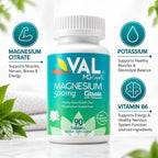 VAL Magnesium Citrate + B6 + Potassium - 90 Tablets - image 3
