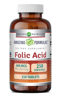Amazing Formulas Folic Acid (Vitamin B9) 400 mcg