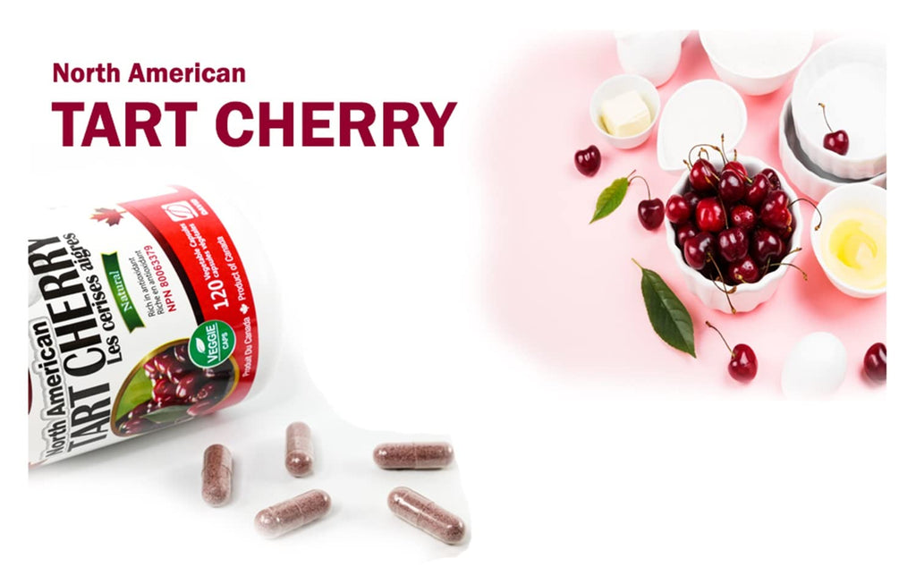 Nutridom Tart Cherry 500mg Antioxidant - 120 Vegetarian Capsules - image 4