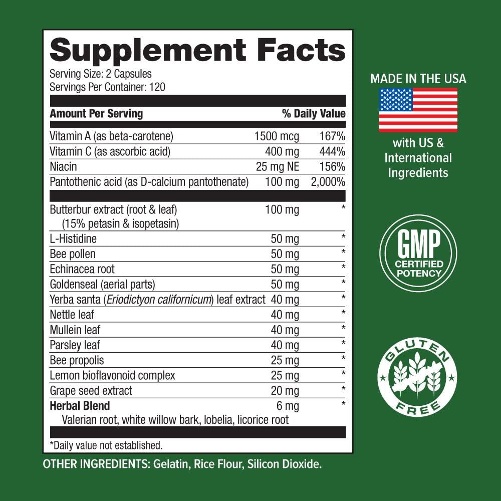 Hi-Health AL-10 Seasonal Relief Non-Drowsy Immune Support - 240 Capsules - image 3