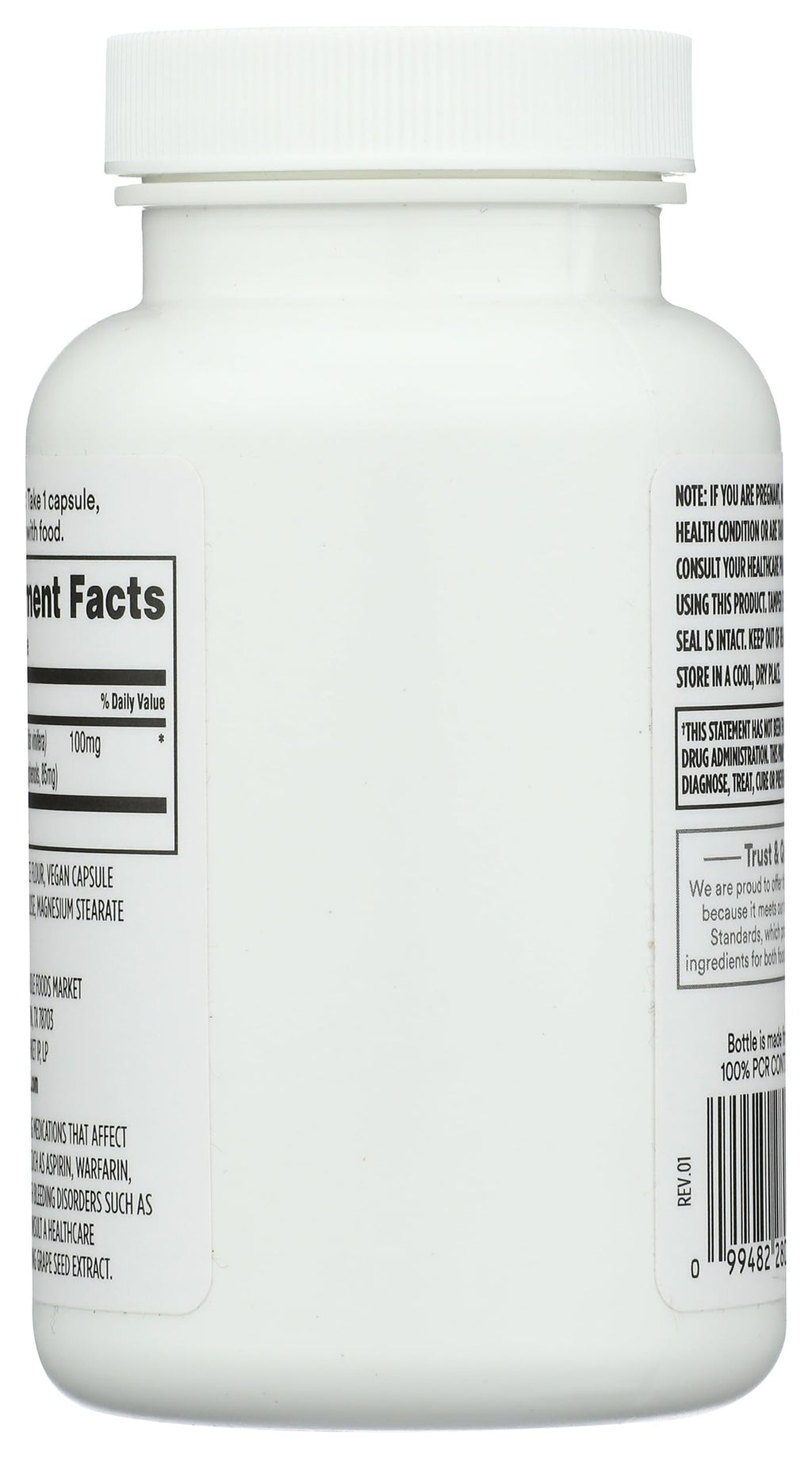 Whole Foods Market Grapeseed Extract 100mg - 120 Capsules - image 2
