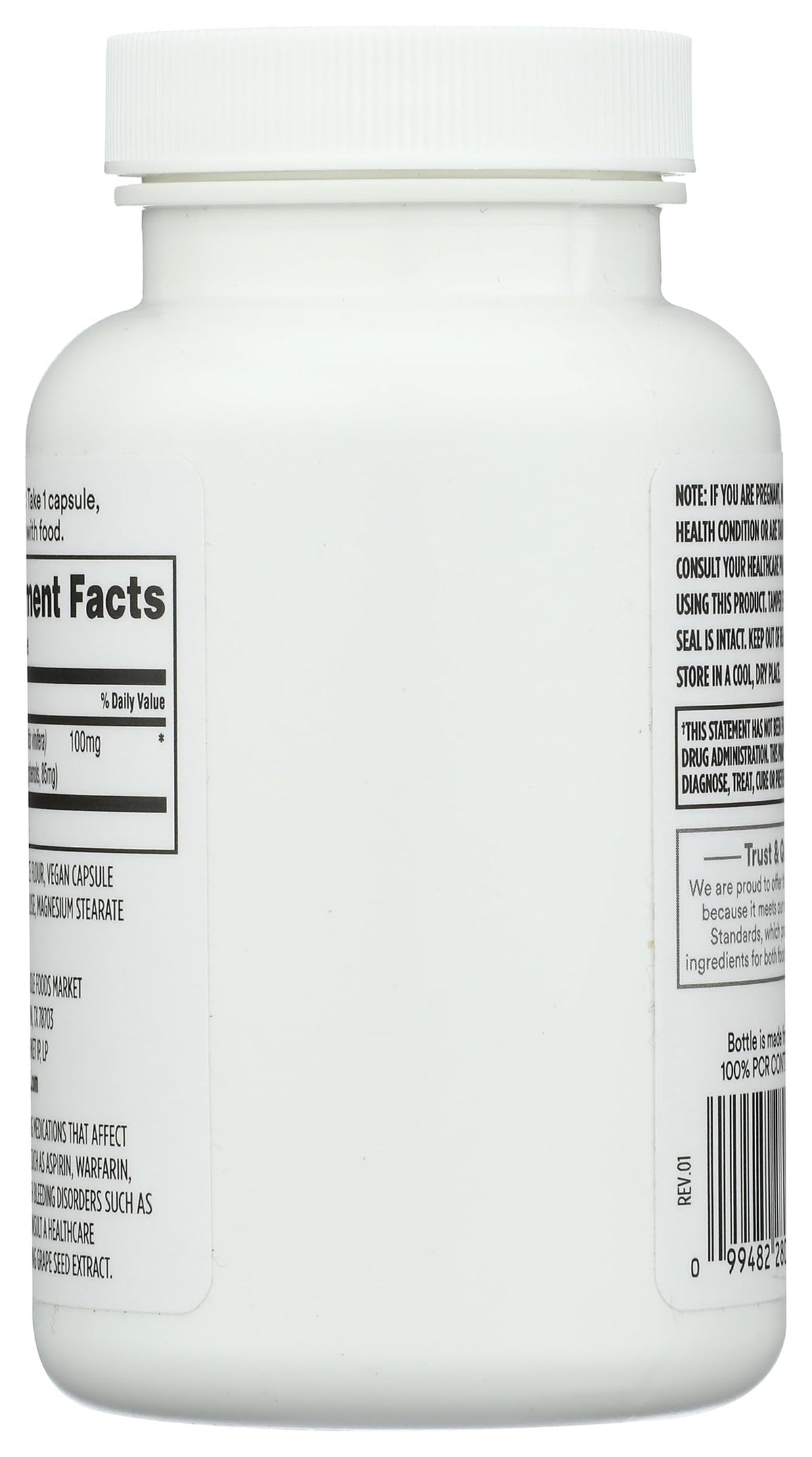 Whole Foods Market Grapeseed Extract 100mg - 120 Capsules - image 2