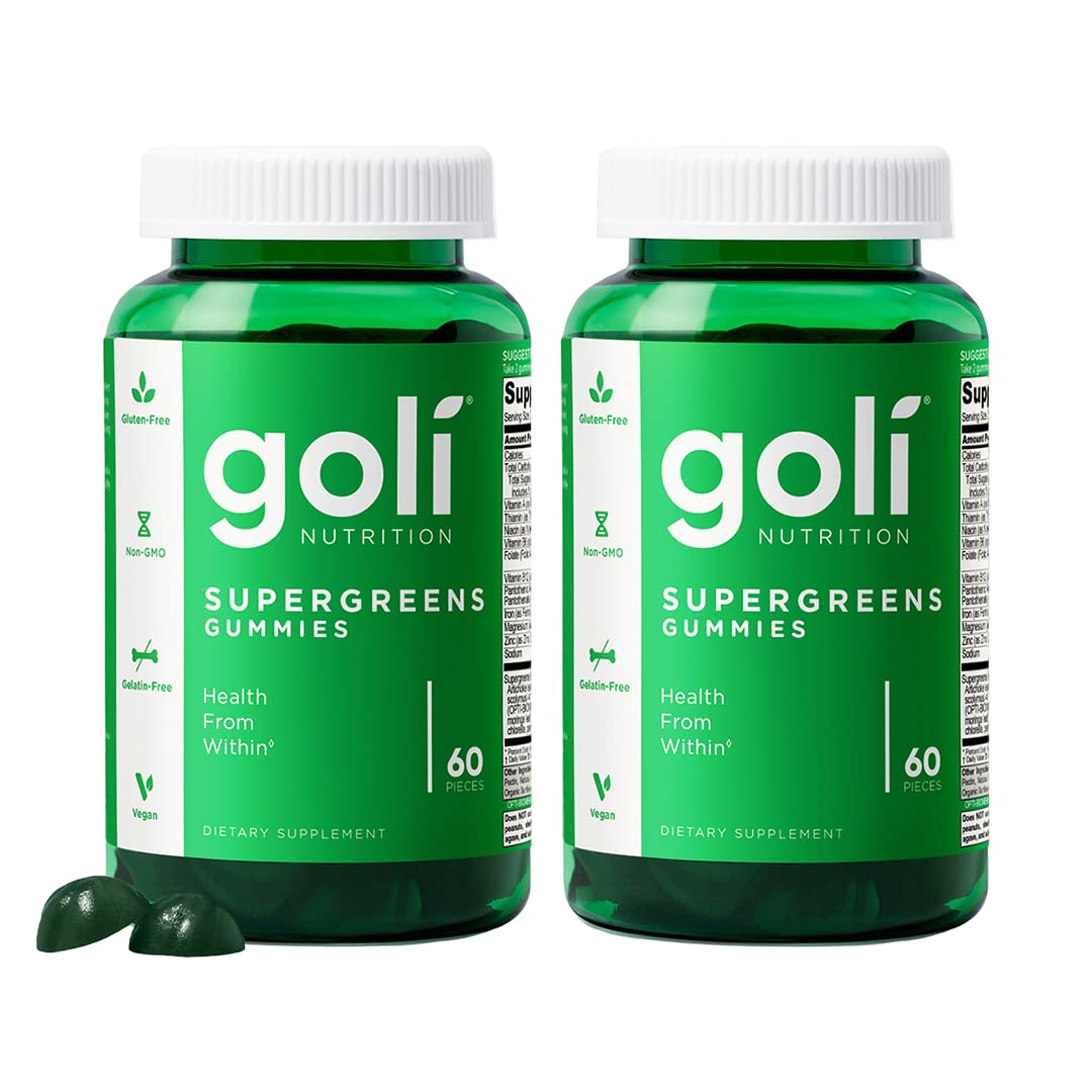 Goli Gummy Supergreens Vegan, Glutenfree Bottle