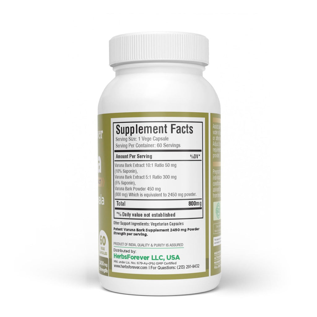 Herbsforever Varuna Extract Capsules for Bladder & Kidney - 60 Capsules - image 3