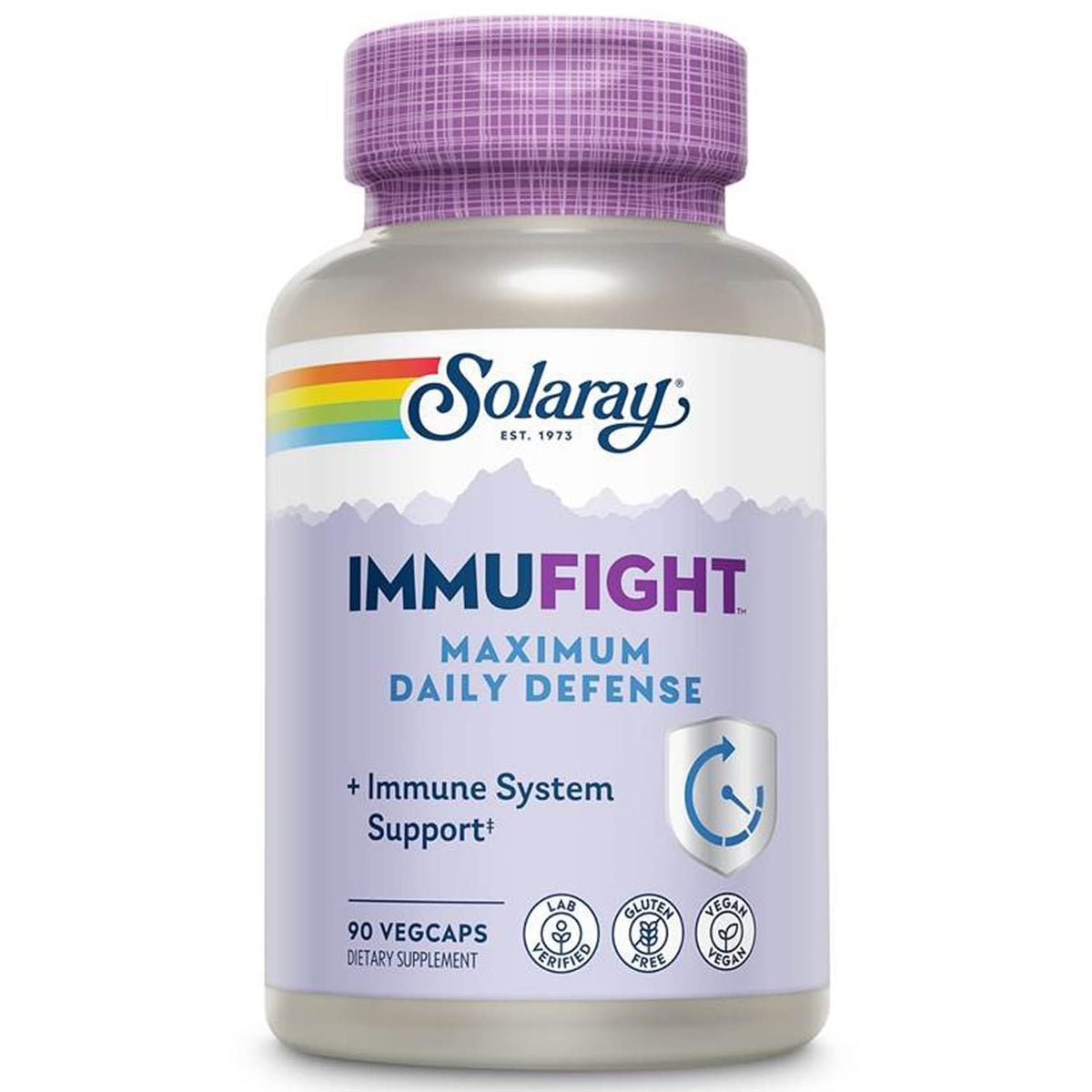 SOLARAY Immufight Maximum Daily Defense Immune Support - 90 Vegetarian Capsules