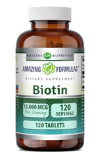 Amazing Nutrition Biotin 15000 mcg - 120 Tablets