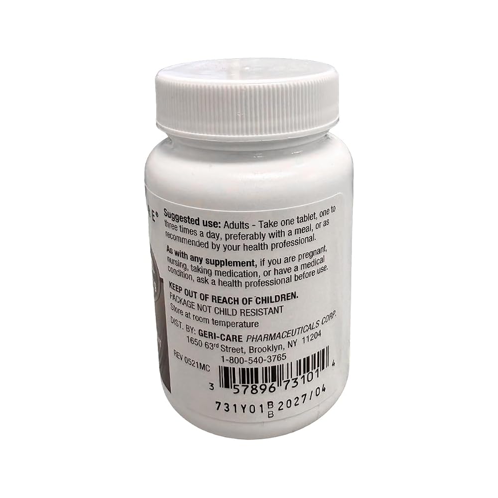 GeriCare Oyster Shell Calcium 250mg with Vitamin D - 100 Tablets - image 8
