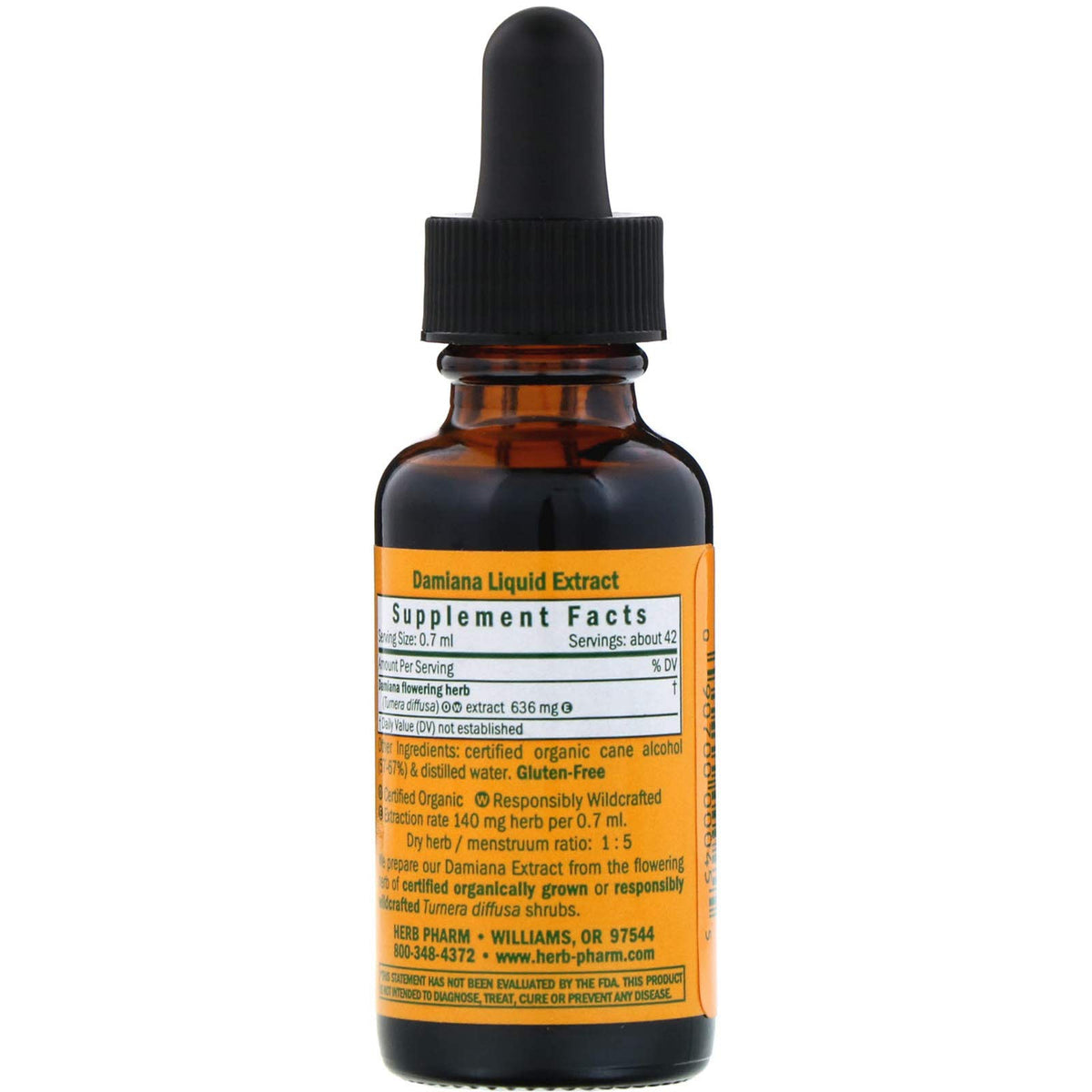Herb Pharm Damiana Extract for Reproductive System Support - 1 Fl Oz - image 2