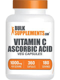 BulkSupplements Ascorbic Acid Vitamin C 1000mg - 360 Capsules