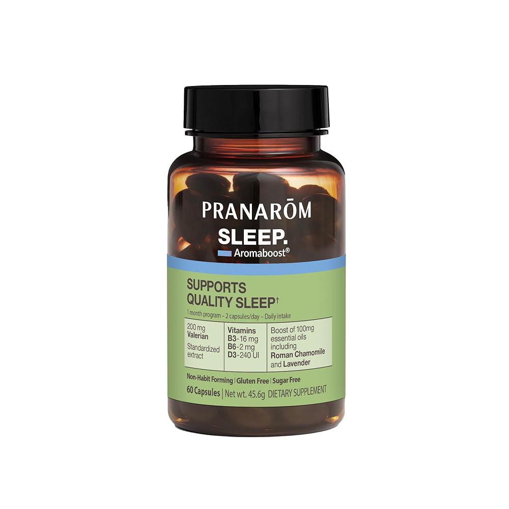 Pranarom Aromaboost Sleep Herbal Supplement - 60 Capsules