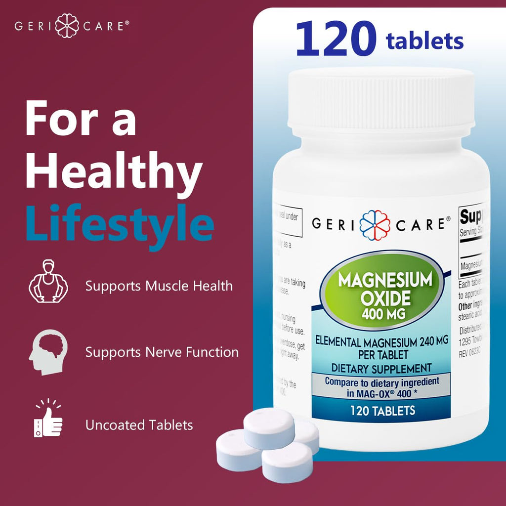 GeriCare Magnesium Oxide Supplement