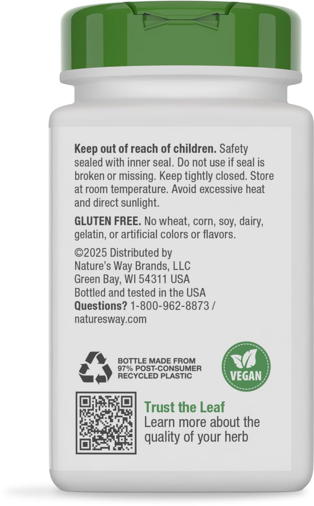 Nature's Way Slippery Elm Bark Capsules, 1,600 mg - 100 Capsules - image 10