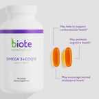 Biote Omega 3 + CoQ10 Heart + Brain Support - 90 Softgels - image 3