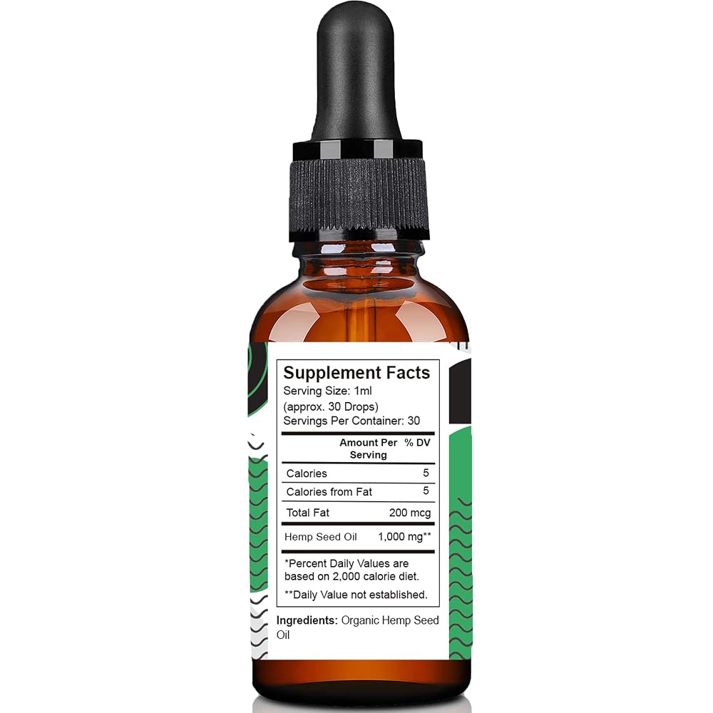 Pure Wellness Hemp Seed Oil Drops Peppermint Flavor for Improved - image 4