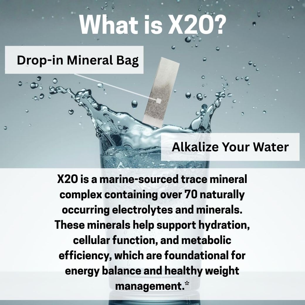 Xooma X2O Drop-in Trace Mineral Bags Alkaline Hydration - 30 Count - image 2