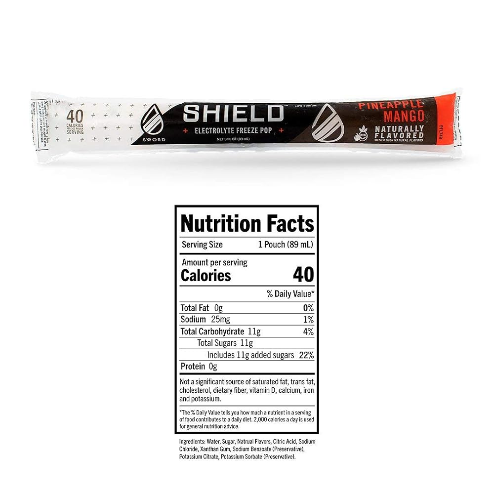 SHIELD Electrolyte Replenishment Freeze Pops - 36 Count