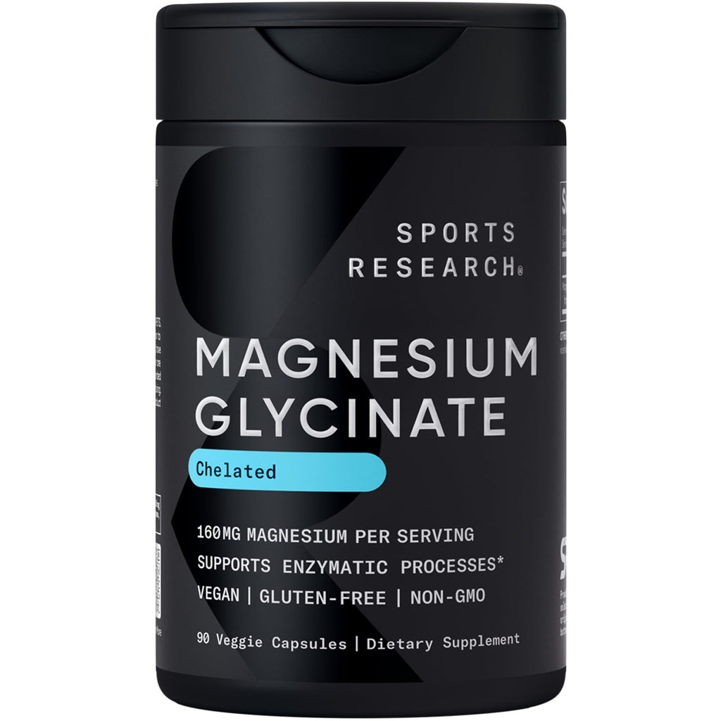 Sports Research Magnesium Glycinate 160mg - 90 Capsules