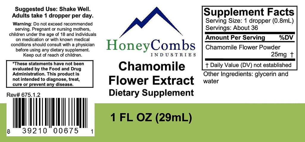 HoneyCombs Chamomile Alcohol-Free Liquid Extract - 1 Bottle - image 2