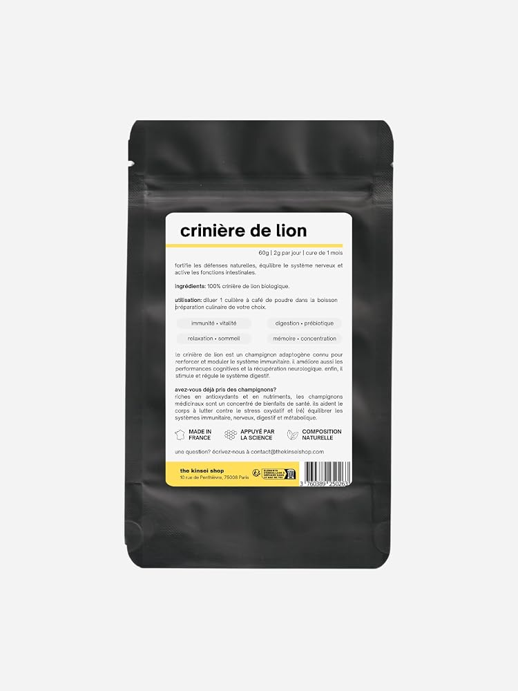 the kinsei shop Organic Lion's Mane Mushroom Powder - 60g