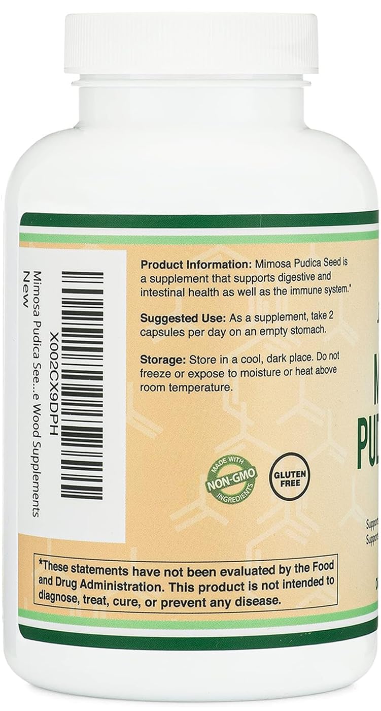 Double Wood Supplements Mimosa Pudica Seed 1000mg - 180 Capsules - image 4