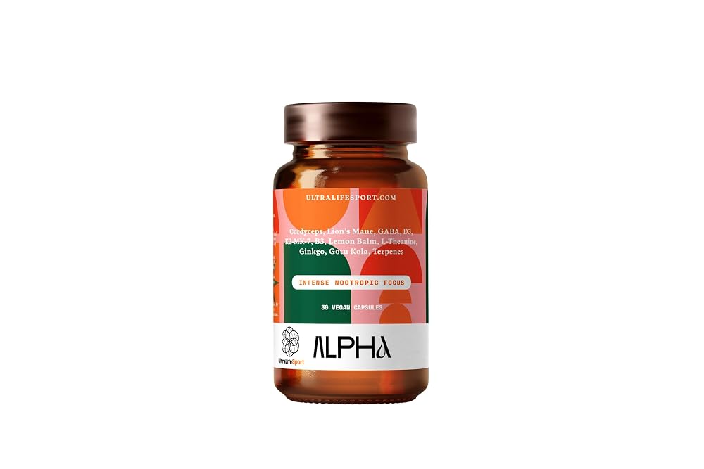 Ultra Life Sport Alpha Nootropic Brain Support - 30 Capsules
