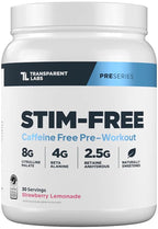 Transparent Labs Stim-Free Pre-Workout - Caffeine & Stim Free Pre