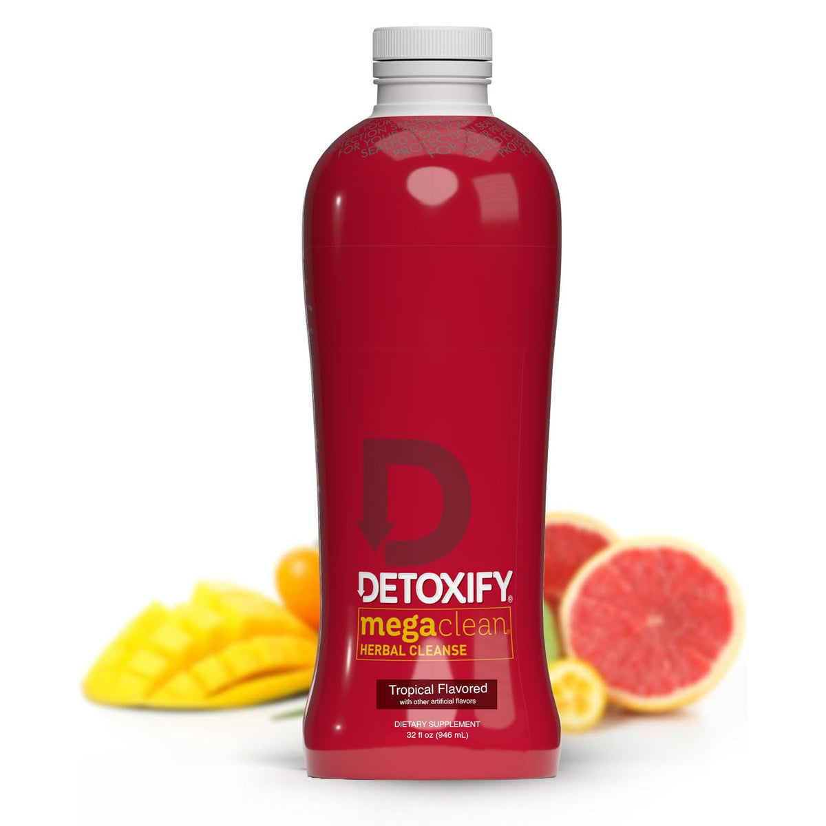 Detoxify Mega Clean Herbal Cleanse Tropical Flavor - 32 fl oz