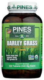 Pines Barley Grass 500 mg - 500 Tablets